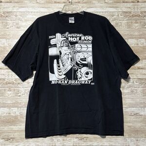 Vintage Original MO KAN Dragway Hot Rod Reunion 2004 Drag Racing T Shirt XXL